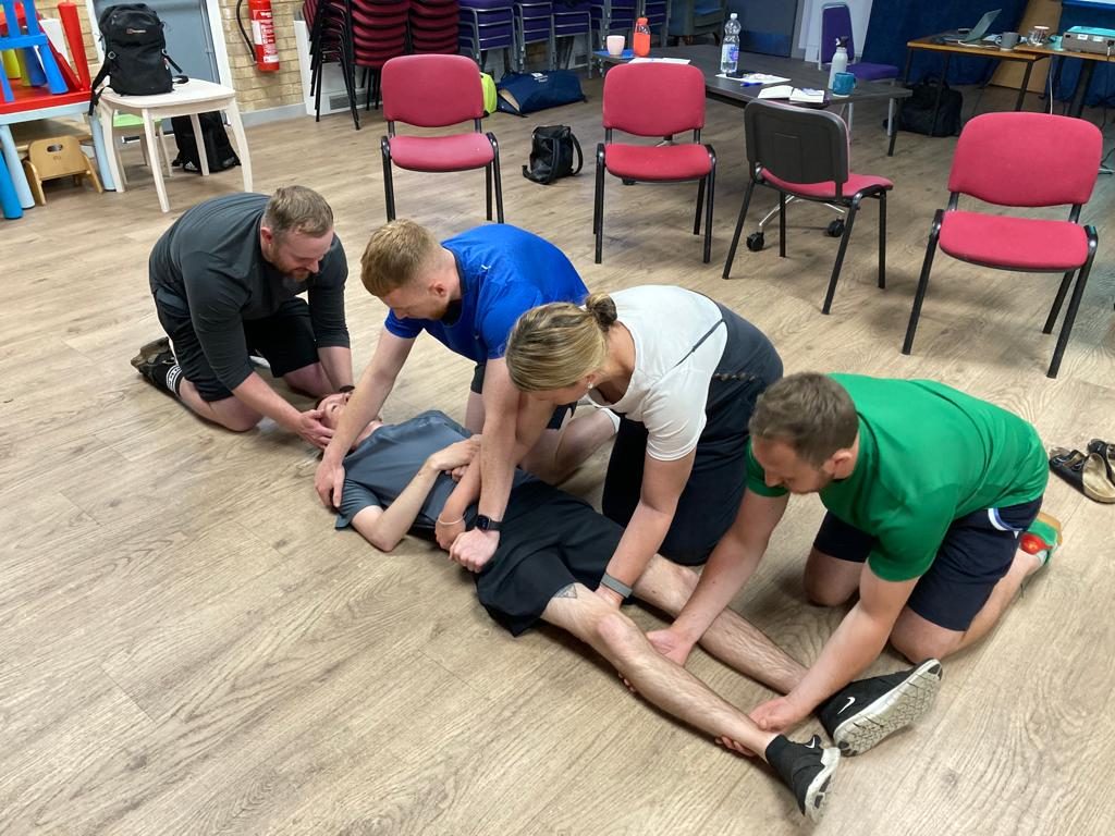 First aid training in progress in Birmingham